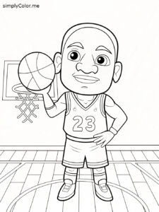 Michael jordan coloring sheet