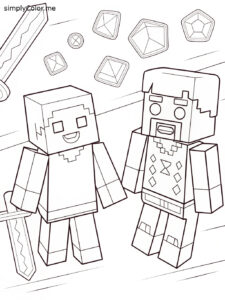 Minecraft color sheet Minecraft color sheet