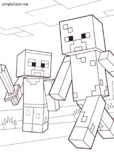 Minecraft coloring sheet for free Minecraft coloring sheet for free