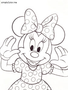 Minnie coloring page