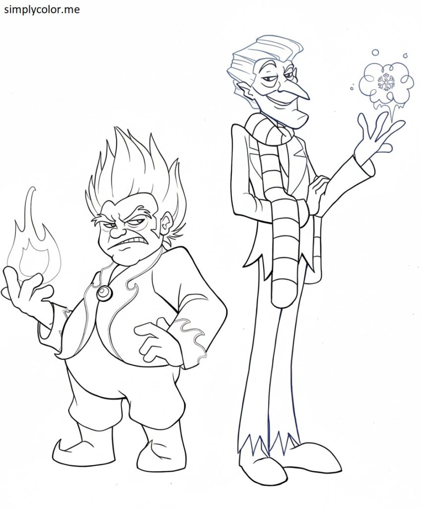 Miser Brothers coloring page