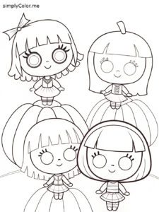 Monster high dolls coloring sheet