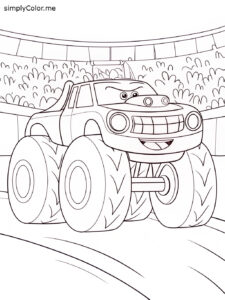 Monster truck coloring books