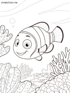 Nemo coloring sheet