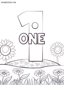 Number one color sheet