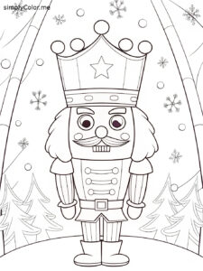 Nutcracker color page Nutcracker color page
