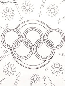 Olympic rings coloring sheet Olympic rings coloring sheet
