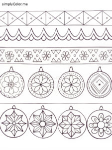 Ornament color sheet