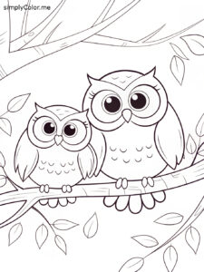 Owls coloring book Owls coloring book