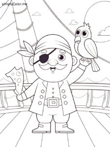 Pirate color sheet Pirate color sheet