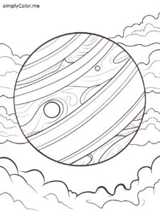 Planet coloring page Planet coloring page