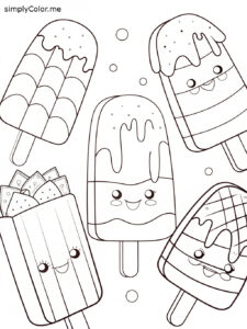 Popsicle color sheet Popsicle color sheet