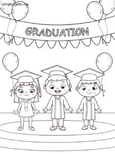 Preschool graduation coloring sheet Preschool graduation coloring sheet