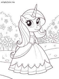 Princess cadence my little pony coloring page