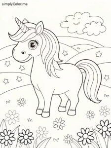 Printable cute coloring sheet