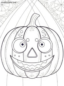 Printable pumpkin coloring sheet
