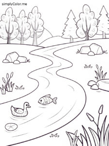 River coloring page