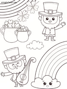 Saint patrick’s day coloring sheet