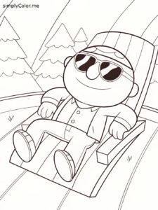 Sans coloring sheet Sans coloring sheet