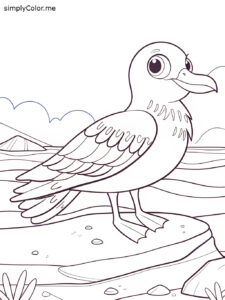 Seagull coloring sheet Seagull coloring sheet