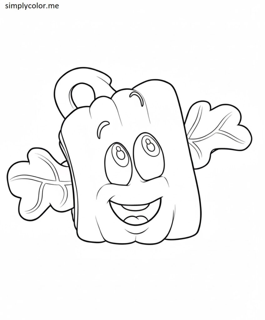 Spookley the square pumpkin coloring sheet
