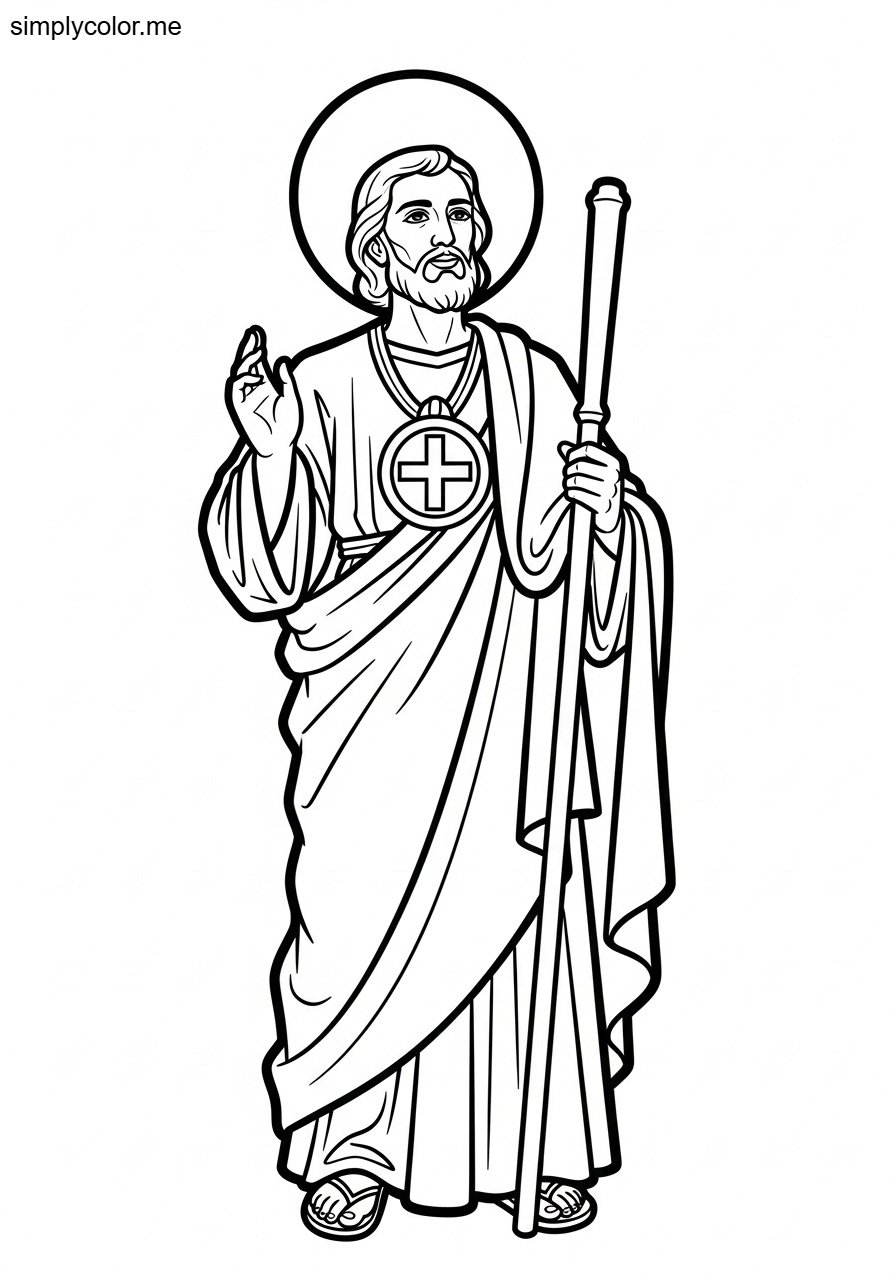 St Jude coloring sheet