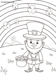 St patrick’s day free coloring sheet
