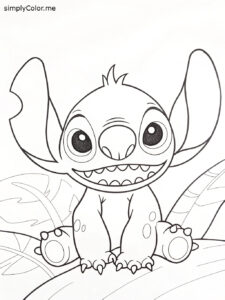 Stitch coloring sheet printable Stitch coloring sheet printable