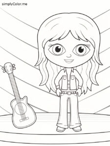 Taylor swift coloring sheet printable Taylor swift coloring sheet printable