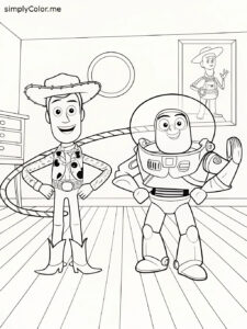 Toy story 2 coloring sheet Toy story 2 coloring sheet