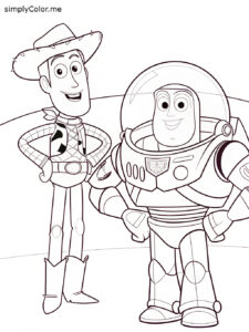 Toy story color sheet Toy story color sheet