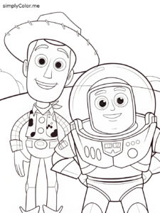 Toy story printable coloring sheet Toy story printable coloring sheet