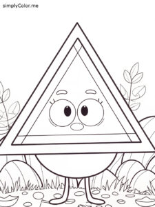 Triangle coloring sheet Triangle coloring sheet