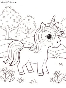 Unicorn coloring sheet for free Unicorn coloring sheet for free