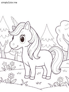 Unicorn coloring sheet printable free Unicorn coloring sheet printable free