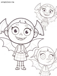 Vampirina color sheet Vampirina color sheet