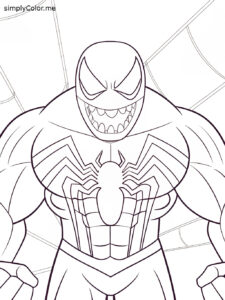 Venom coloring sheet printable