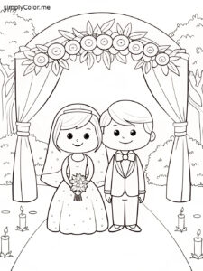 Wedding coloring sheet Wedding coloring sheet