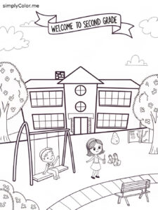 Welcome to second grade coloring sheet Welcome to second grade coloring sheet