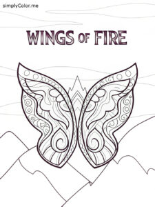 Wings of fire coloring sheet