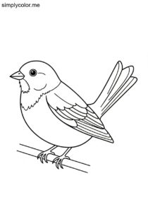 Bunting (Emberiza citrinella) coloring page