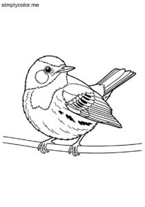 Crescent-chested Warbler (Oreothlypis superciliosa) coloring page Crescent-chested Warbler (Oreothlypis superciliosa) coloring page