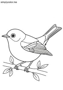 Lucy's Warbler (Leiothlypis luciae) coloring page Lucy’s Warbler (Leiothlypis luciae) coloring page
