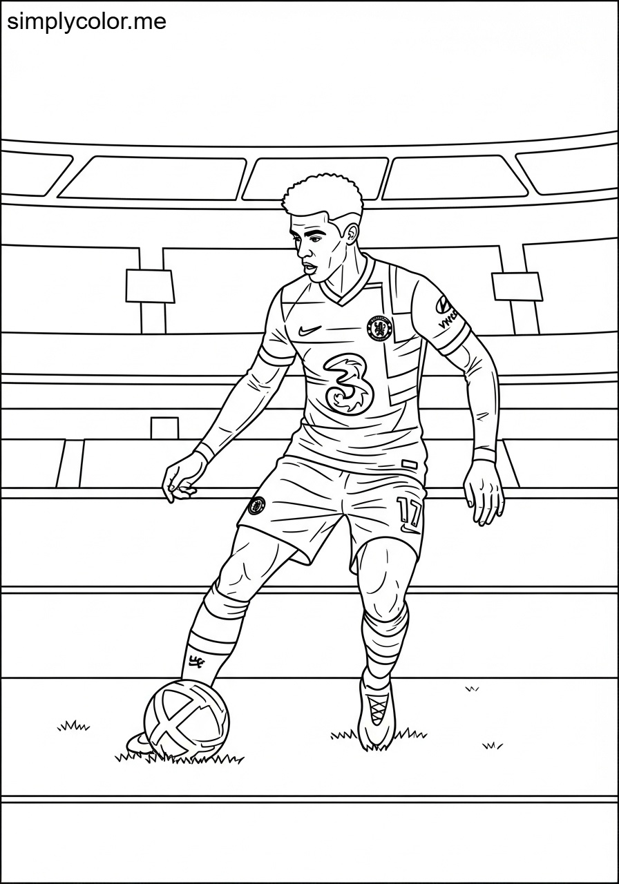 Chelsea playing coloring sheet for kids