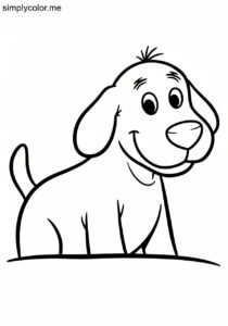 Clifford being big red printable coloring sheet for kids