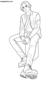 The Kid LAROI printable coloring pages The Kid LAROI coloring page