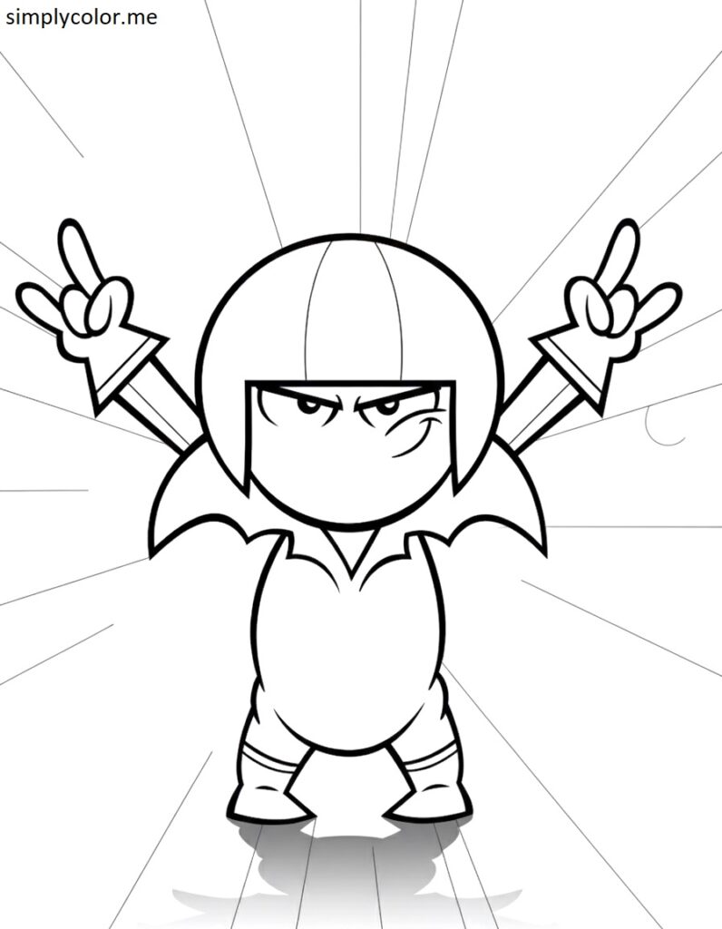 Kick Buttowski coloring sheet