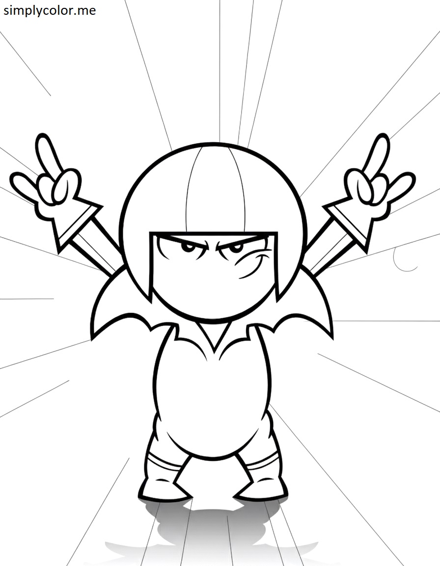 Kick Buttowski coloring sheet