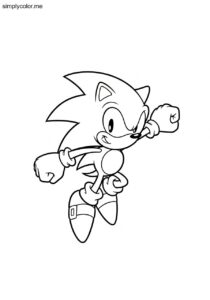 Classic Sonic coloring page retro hedgehog gaming nostalgia Classic Sonic coloring page retro hedgehog gaming nostalgia