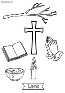 Lent coloring page christian season of reflection and prayer Lent coloring page christian season of reflection and prayer